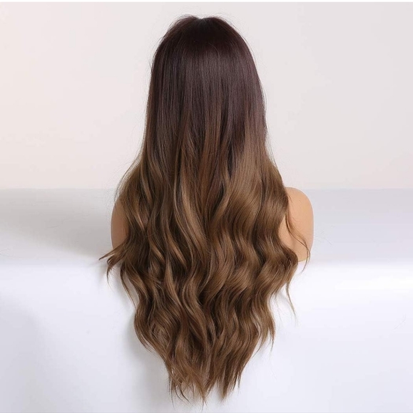 Long Wavy Dark Brown Wig - Picture 3 of 3